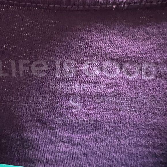 EUC Life is Good Purple Long Sleeve Shirt Dragonfly #167 - Picture 3 of 6